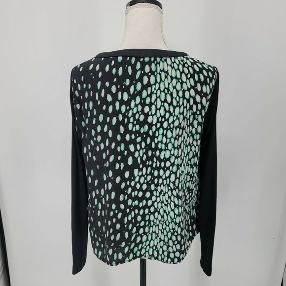 Elizabeth and James Leslie Blouse Silk Long Sleeve Asymetrical Women's XS - Picture 6 of 8